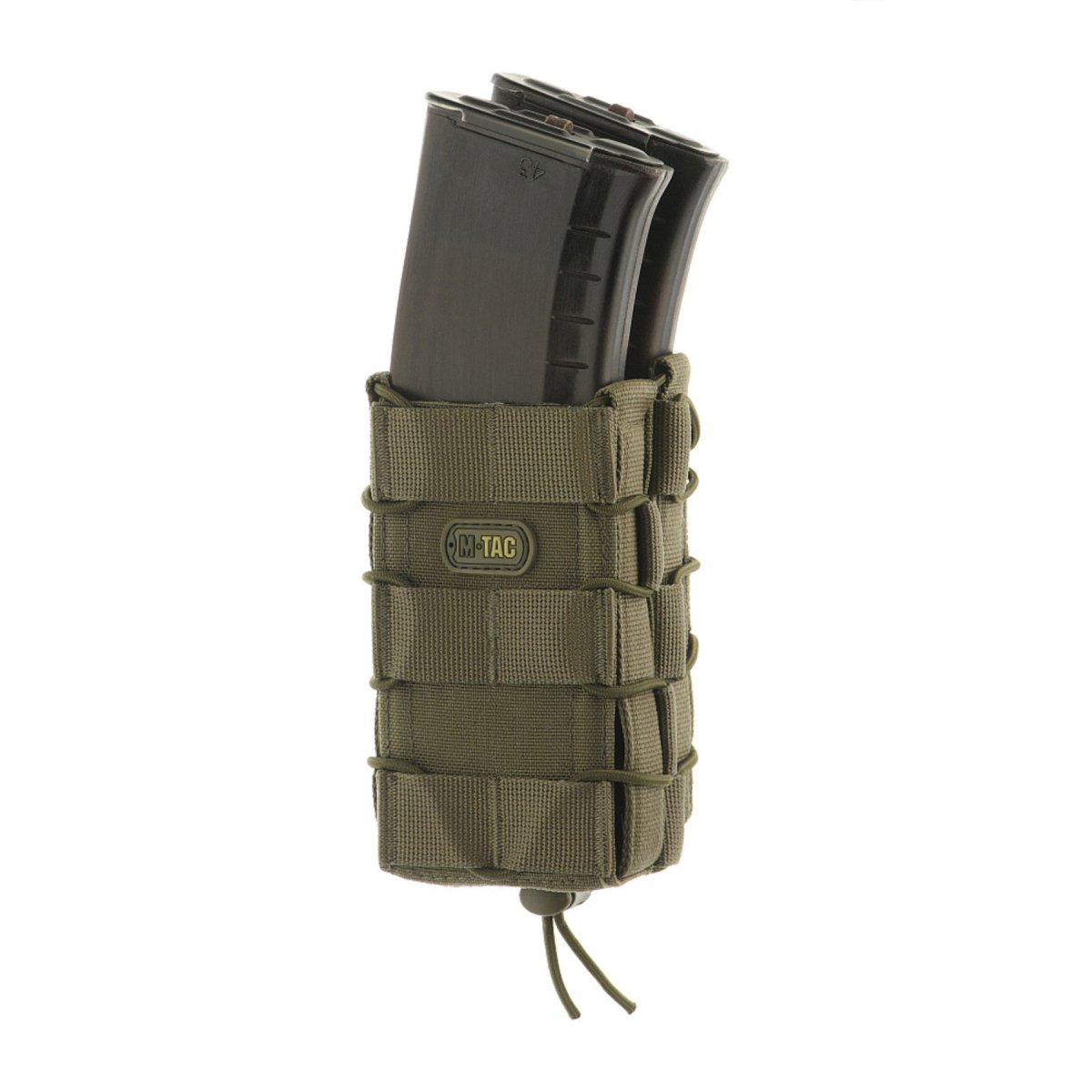 M-TAC Bolsa abierta para cargador doble Cordura táctica de goma antideslizante Oliva