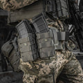 M-TAC Bolsa abierta para cargador doble Cordura táctica de goma antideslizante Oliva