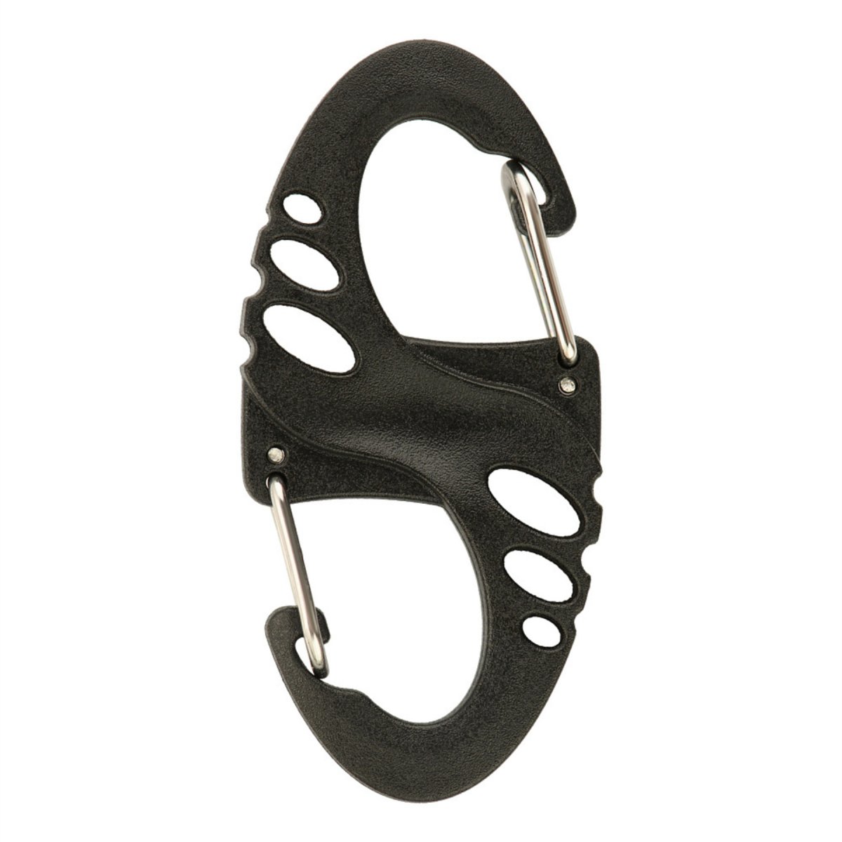 M-TAC S-Hook Mosquetón táctico ligero gancho de clip de engranaje negro