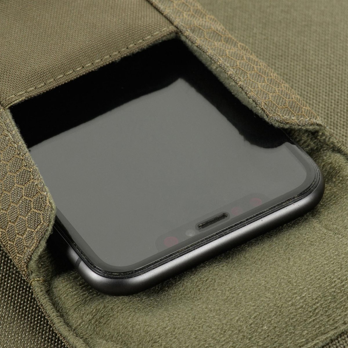 M-TAC Funda para smartphone Elite Medium Hex 1000D Cordurda Hebilla magnética Oliva