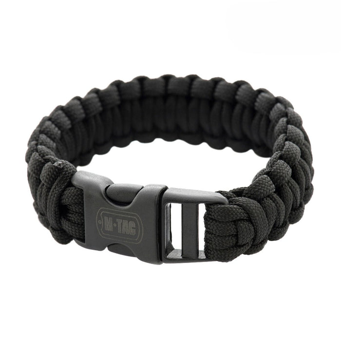 M - TAC Pulsera Paracord Táctica Cordón Táctico De Supervivencia Para Exteriores 3m Negro - GoMilitar