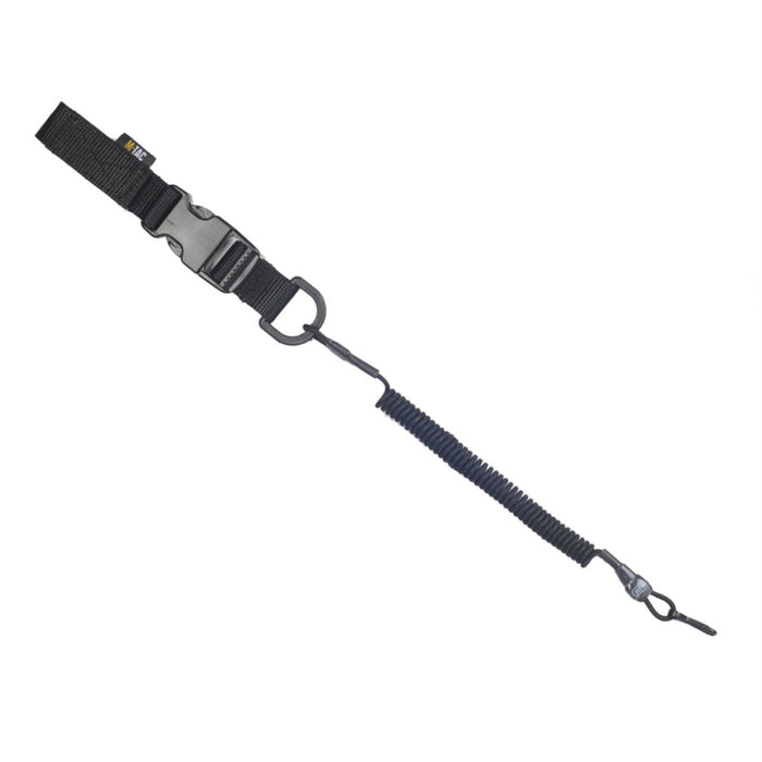 M - TAC Cordón de seguridad táctico Lite Retención de cordón de carabina D - Anillo Fastex Negro - GoMilitar