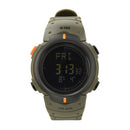 M - TAC Tactical Watch Compass Alarm Stopwatch 5ATM Water Resistant Olive - GoMilitar