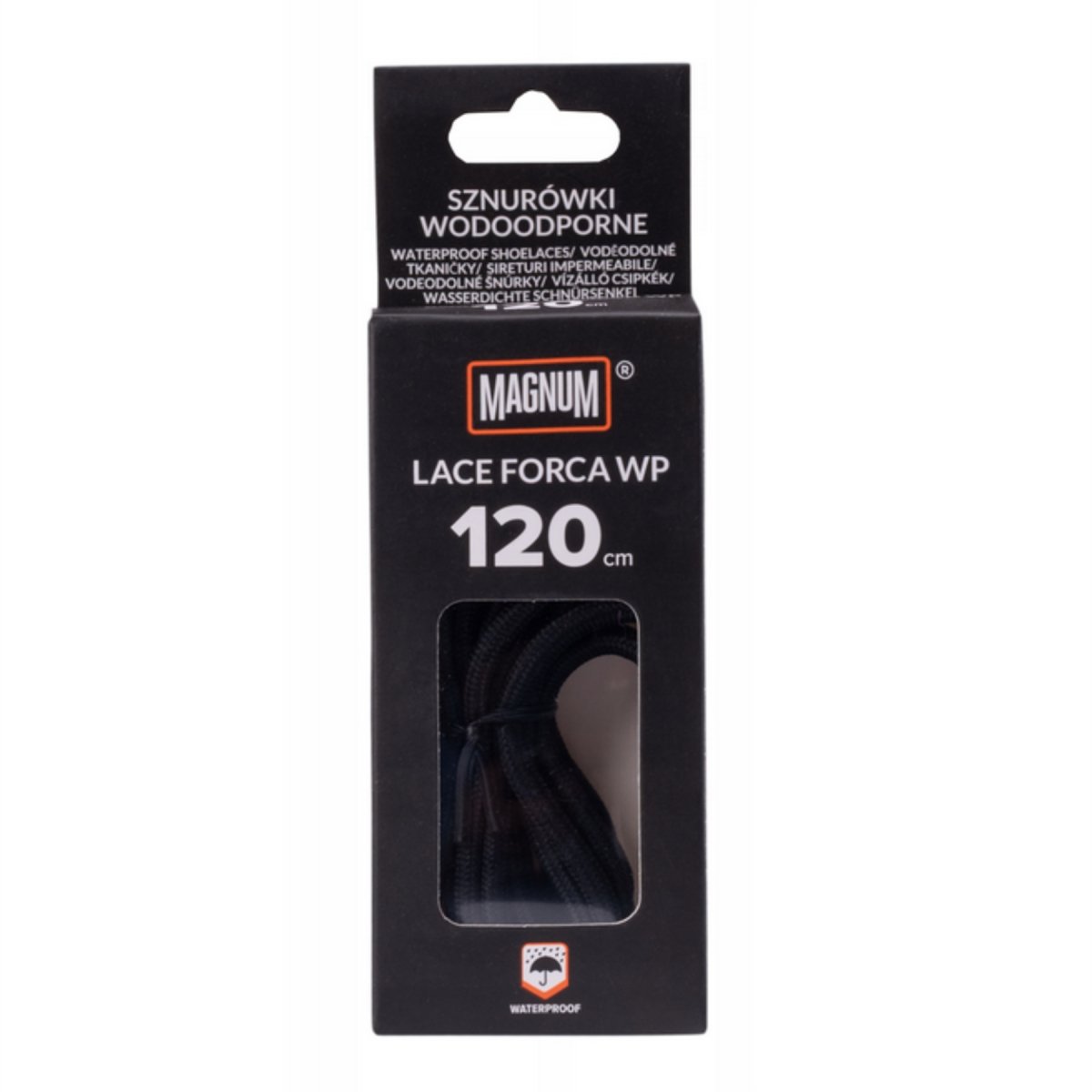 Magnum LACE FORCA WP Cordones de repuesto para botas duraderos para senderismo al aire libre negro