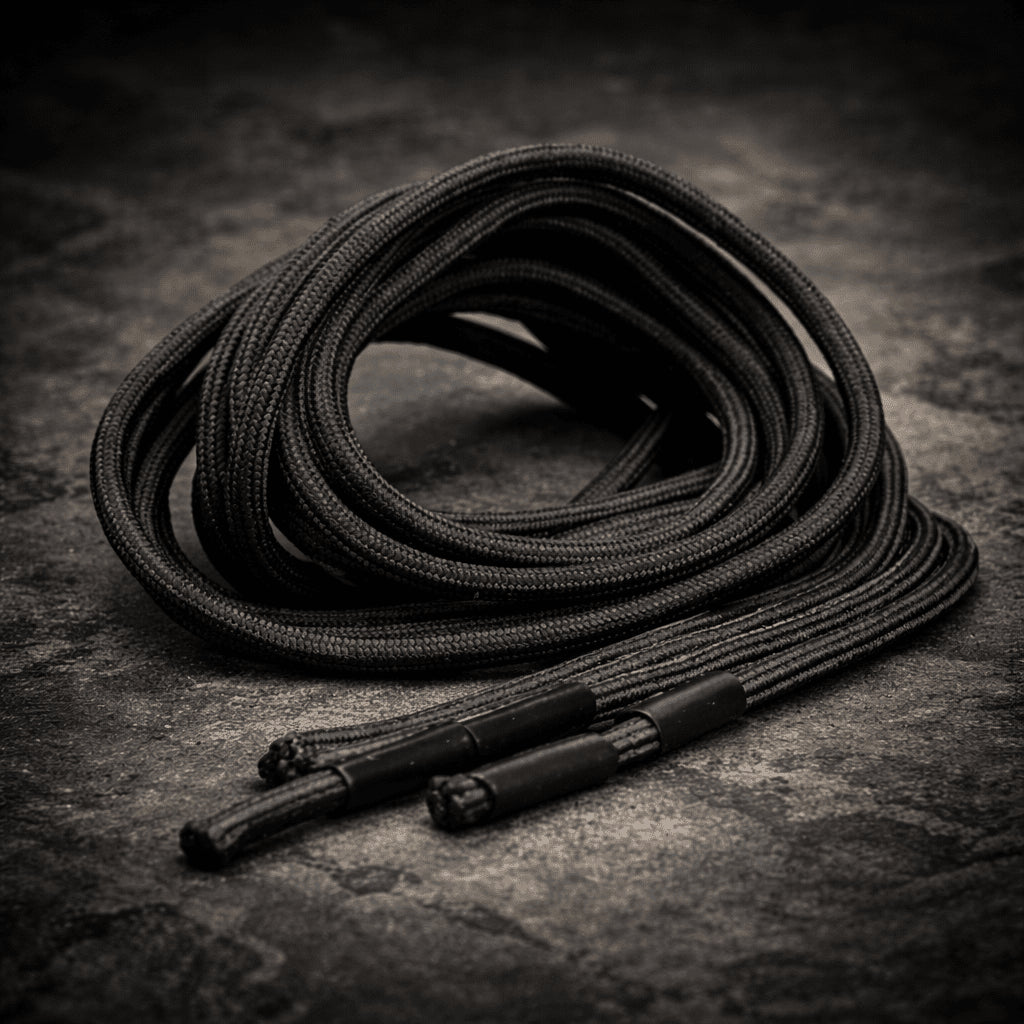 Cordones de repuesto para botas Magnum, duraderos, redondos, para senderismo al aire libre, color negro