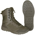 Botas tácticas Magnum Ultima 8.0 SZ WP impermeables y ligeras con cremallera lateral color oliva