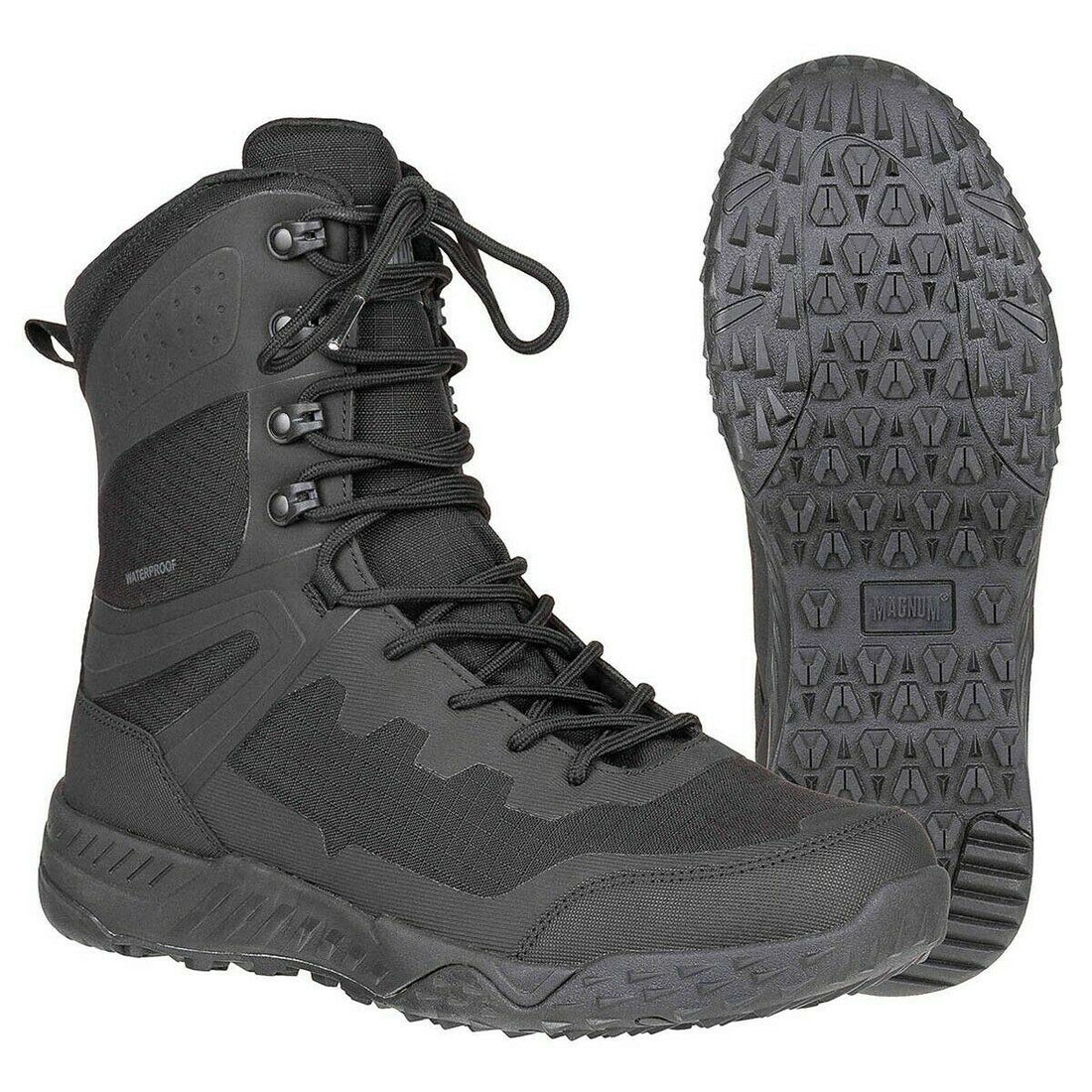 Magnima Ultima 8.0 Botas de combate impermeables Senderismo Cabirado liviano Black