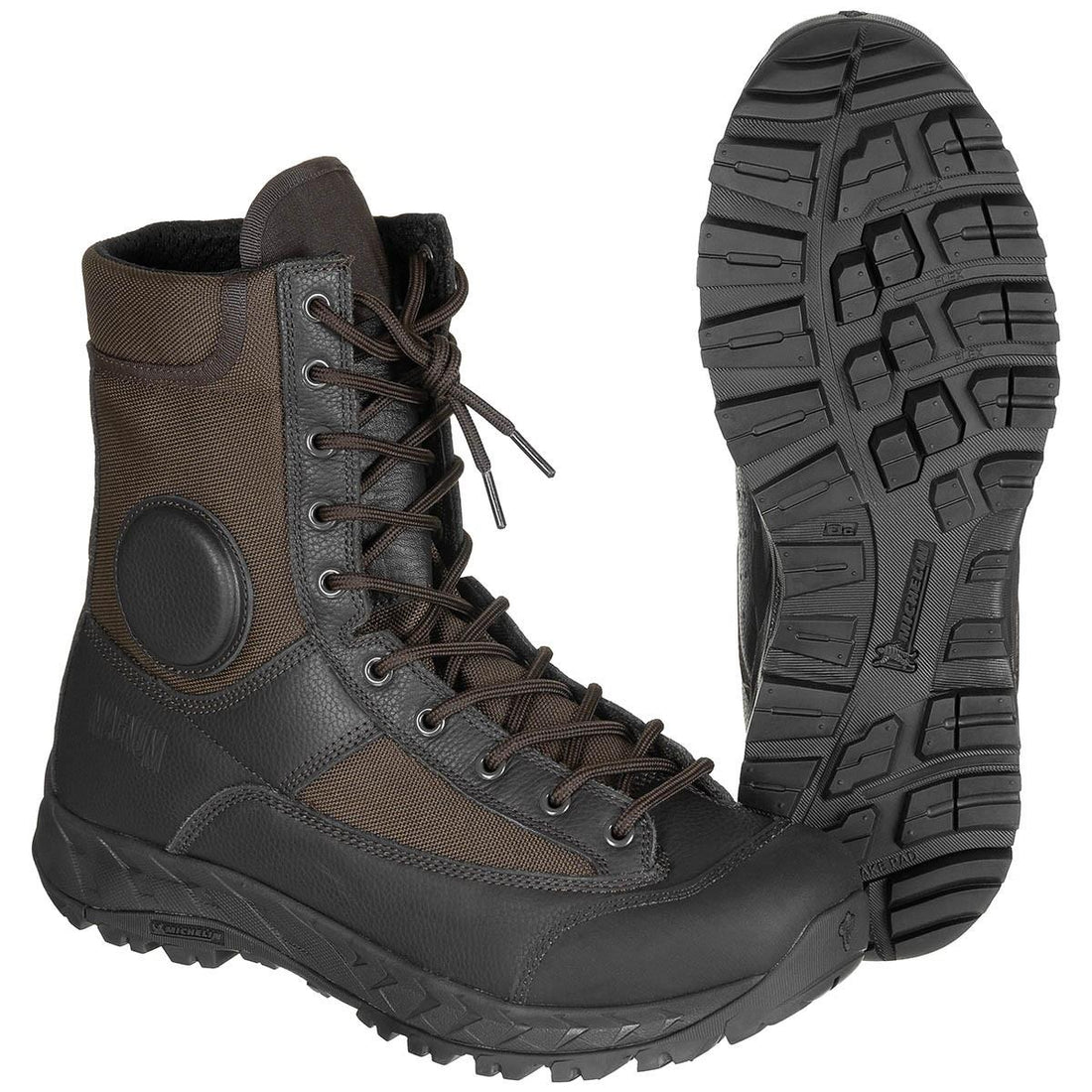 Botas de combate tácticas Magnum Zekrom Tobillera amortiguadora Marrón
