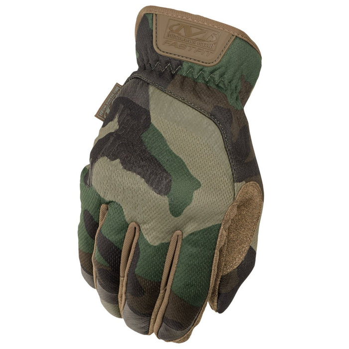 Guantes Tácticos Mechanix Fastfit Gen 2 Puños Elásticos Woodland Camo - GoMilitar