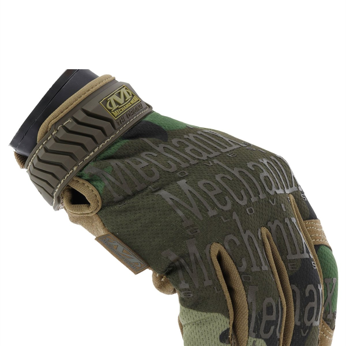 Mechanix Wear Guantes tácticos Transpirable Lycra Dedo Inserta Woodland Camo