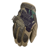 Guantes tácticos Mechanix de licra transpirable con inserciones para los dedos Woodland Camo