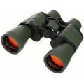 Prismáticos tácticos militares MFH 10x50 BAK4 lente de rubí plegable OD verde