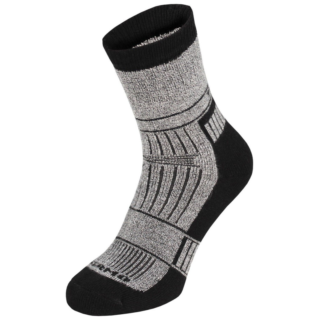MFH Calcetines térmicos Alaska Pies secos Suela acolchada Soporte de arco integrado Gris