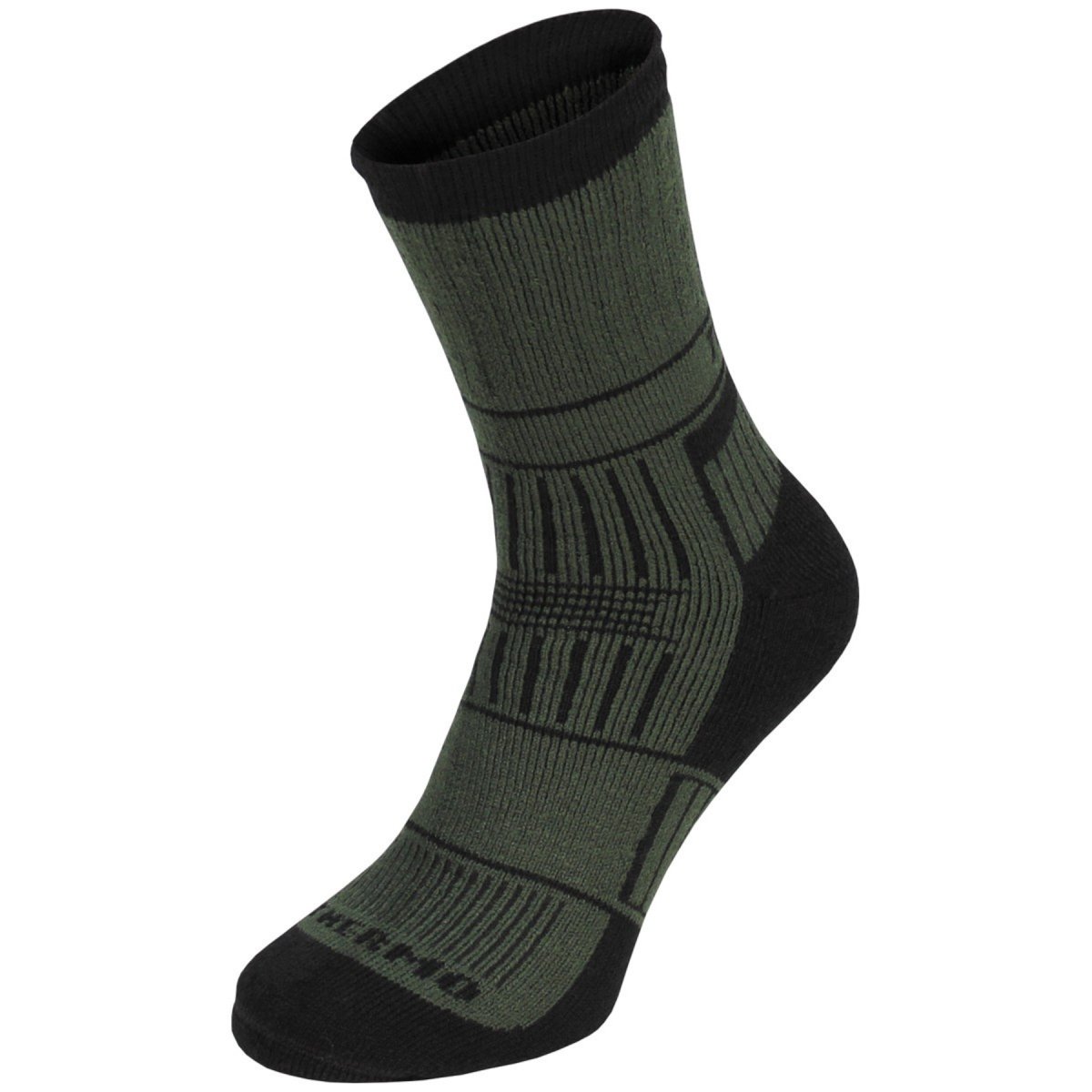 MFH Calcetines térmicos Alaska Pies secos Suela acolchada Soporte de arco integrado Oliva