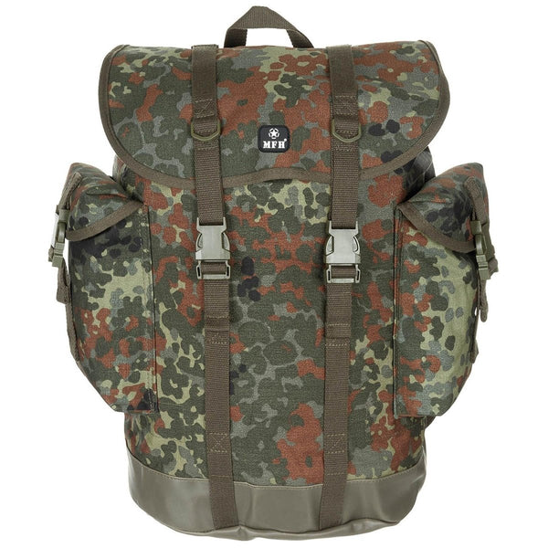 MFH Army brand BW mountain camouflage tactical backpack 30L rucksack armed NEW - GoMilitar