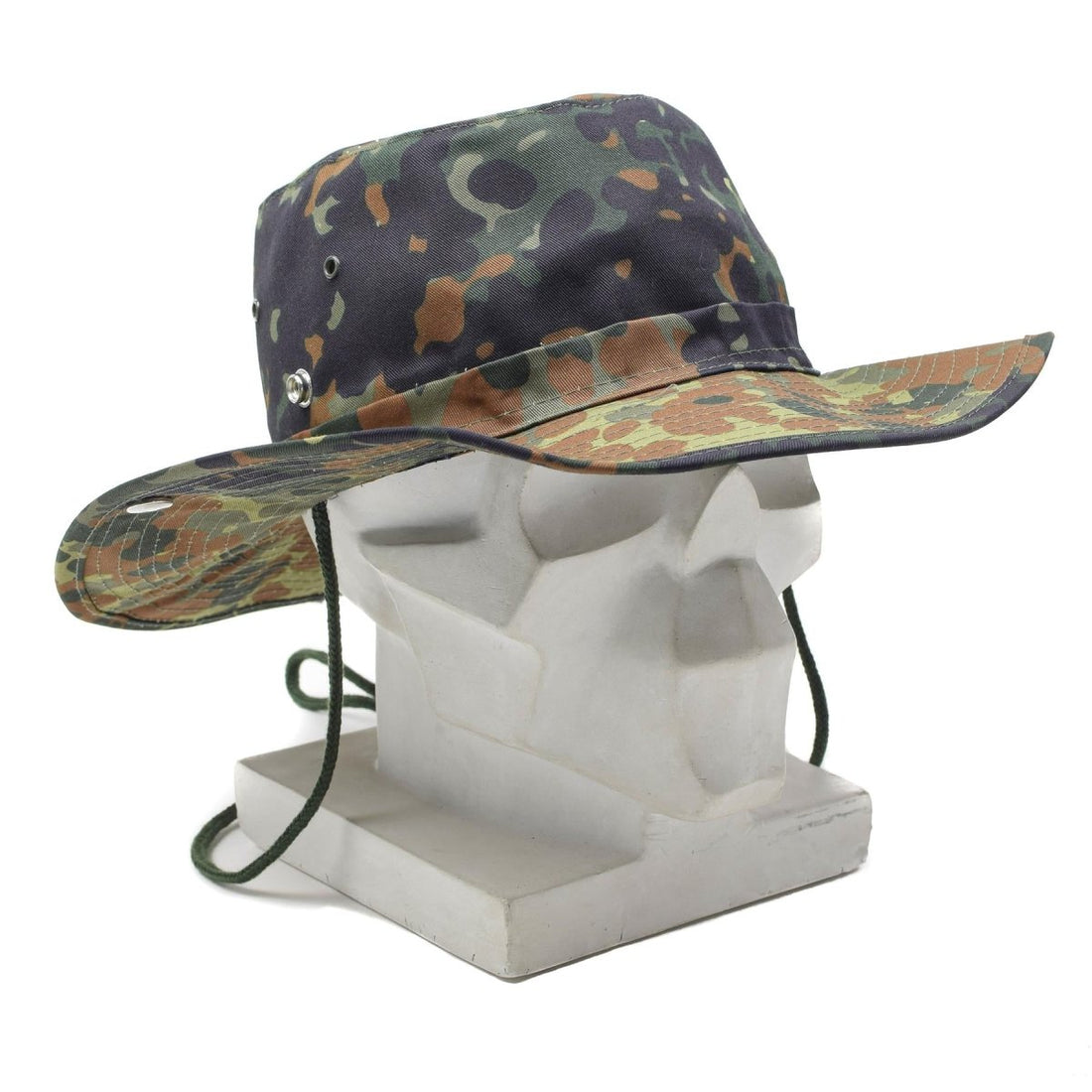 MFH Brand Military Bush Style Hat Flecktarn Bucket Panama Jungle Summer Cap New