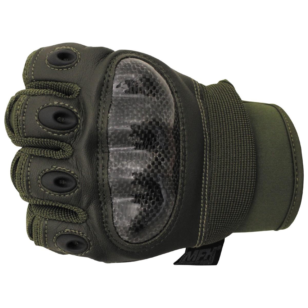 Guantes tácticos de estilo militar MFH Misión Combat Fire Fire Fire Fingers