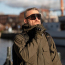 MFH Brand Military style tactical gloves Mission combat olive free fire fingers - GoMilitar