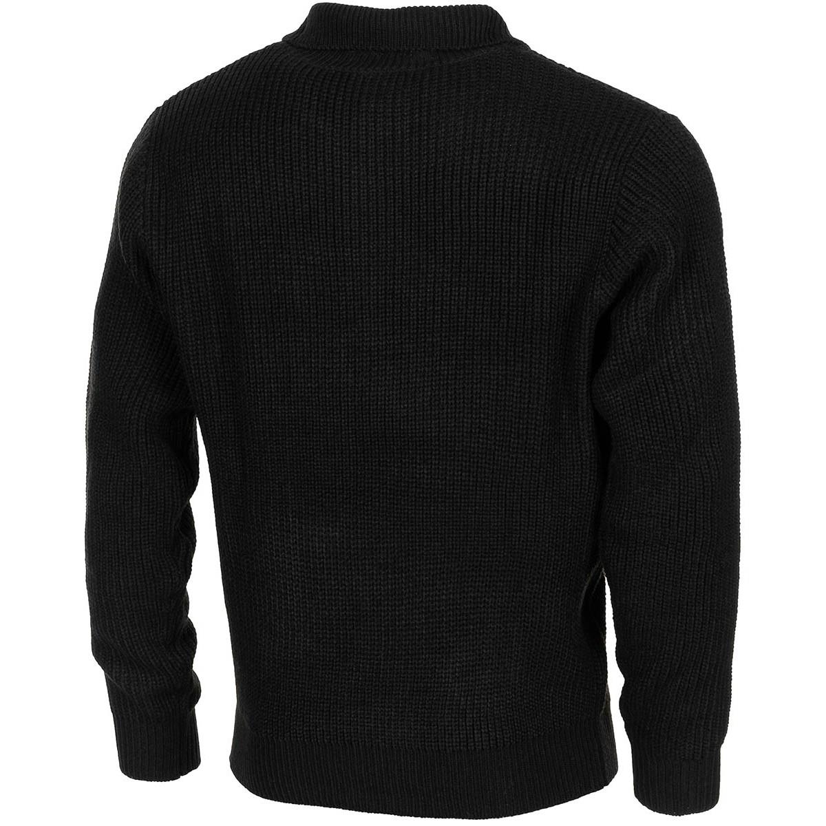 MFH Brand Military Style Troyer Pulstover Rib Sweater Quarter Jumper NUEVO
