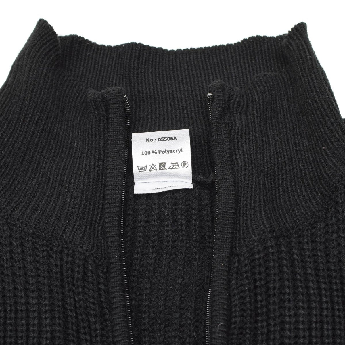 MFH Brand Military Style Troyer Pulstover Rib Sweater Quarter Jumper NUEVO