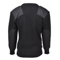 Mfh Brand Sweater Commando Commando Jumper Rib Wool Reforzado Reforzado Black New New