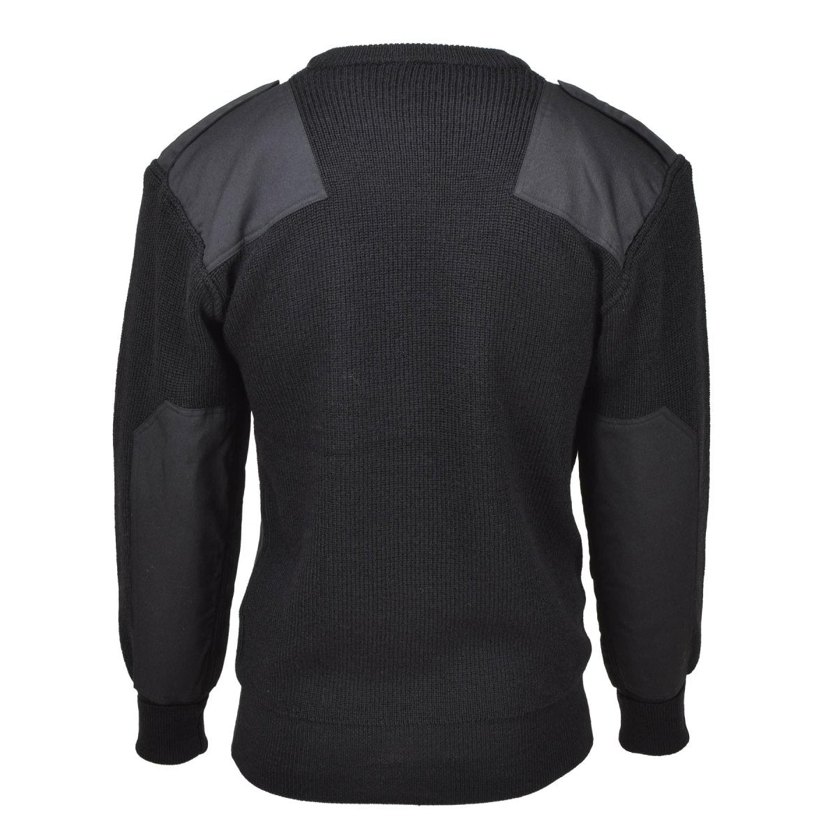 Mfh Brand Sweater Commando Commando Jumper Rib Wool Reforzado Reforzado Black New New