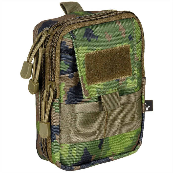 MFH Compact EDC Pouch 2 Compartments MOLLE Fastening Straps M05 Camouflage - GoMilitar