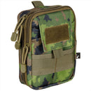 MFH Compact EDC Pouch 2 Compartimentos Molle Straps de fijación M05 Camuflaje