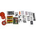 MFH Extreme 34 Piezas Kit de Supervivencia Camping Caja Impermeable Naranja Transparente