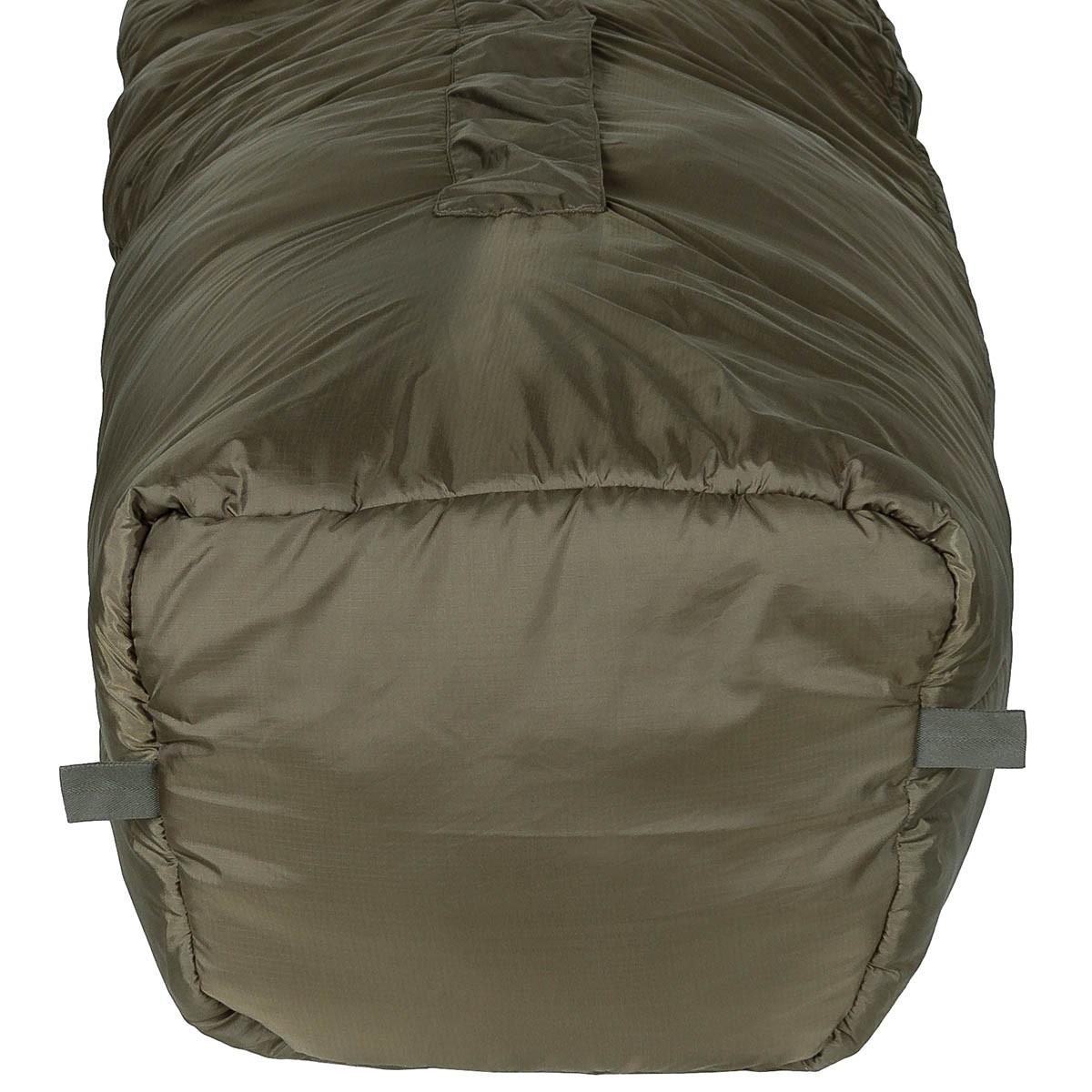 MFH Saco de Dormir Momia Relleno de 2 Capas Saco de compresión 3 Estaciones Oliva