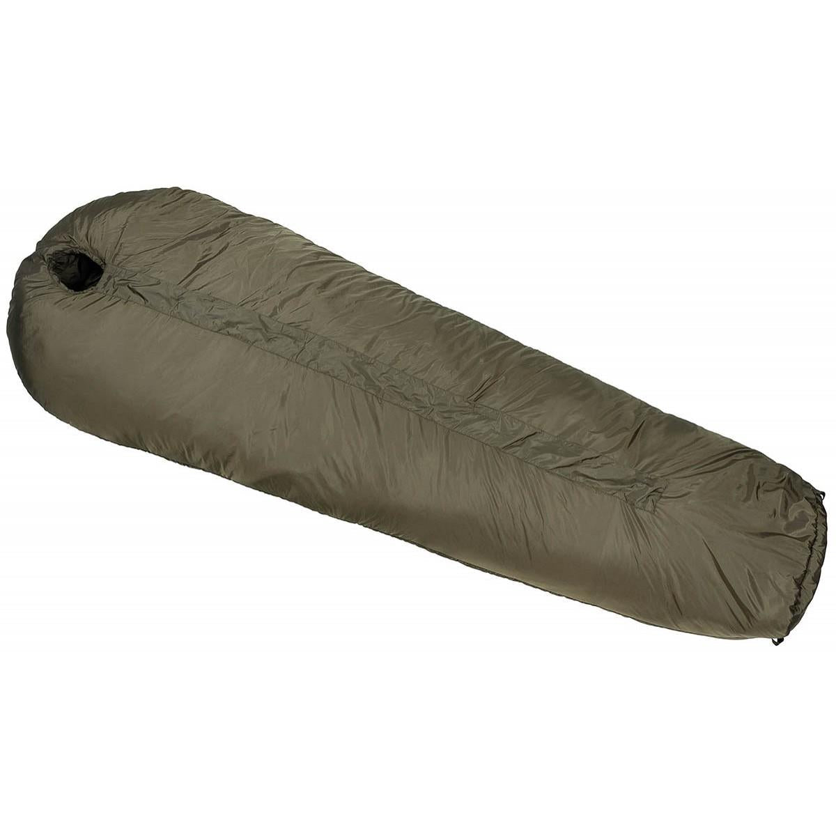 MFH Saco de Dormir Momia Relleno de 2 Capas Saco de compresión 3 Estaciones Oliva