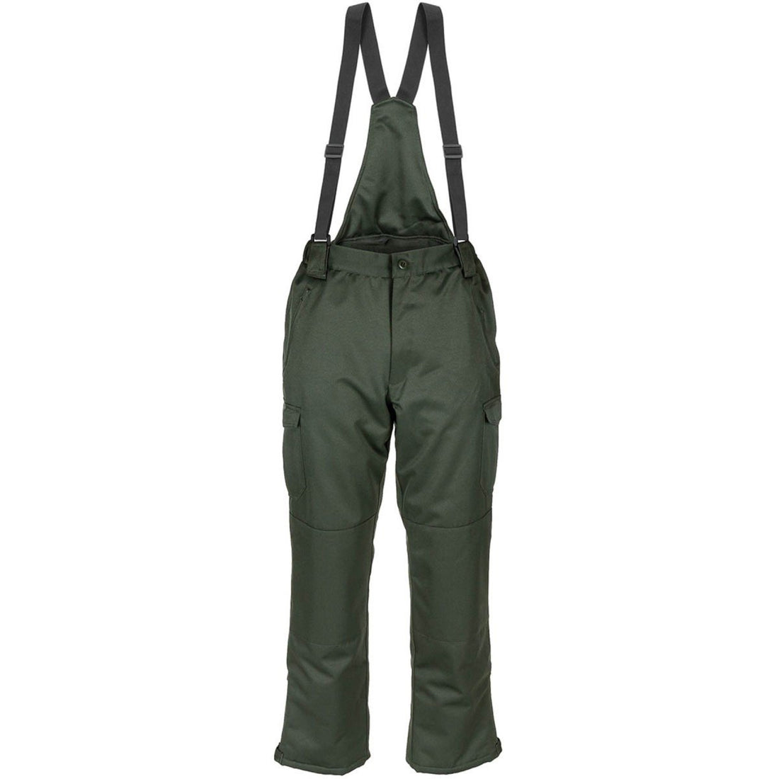 MFH Pantalones polares de invierno 2 capas impermeables a prueba de viento reforzados hasta la rodilla verde oliva