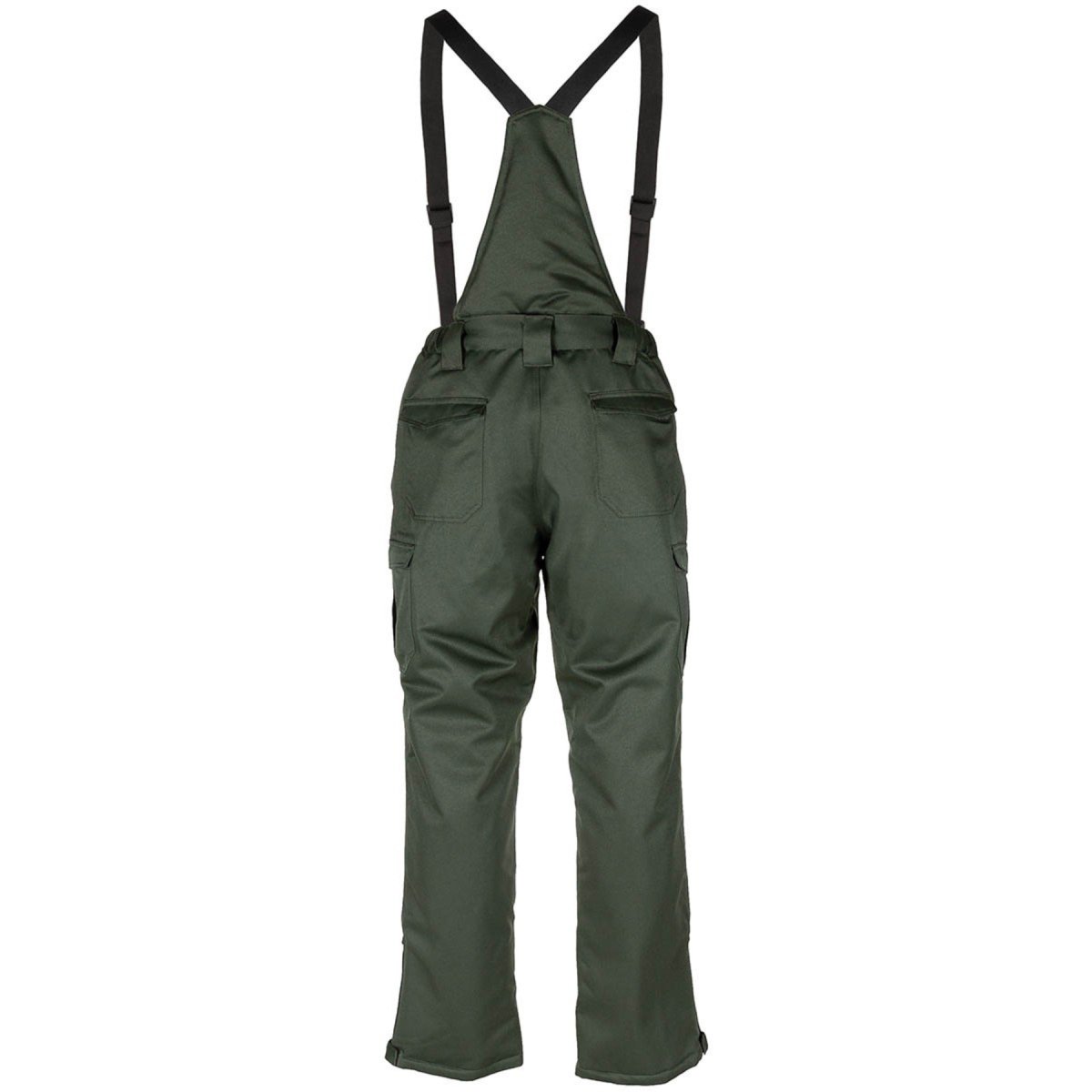MFH Pantalones polares de invierno 2 capas impermeables a prueba de viento reforzados hasta la rodilla verde oliva