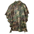 MFH Poncho Capucha ajustable Impermeable Resistente al viento Tejido RipStop Costuras soldadas