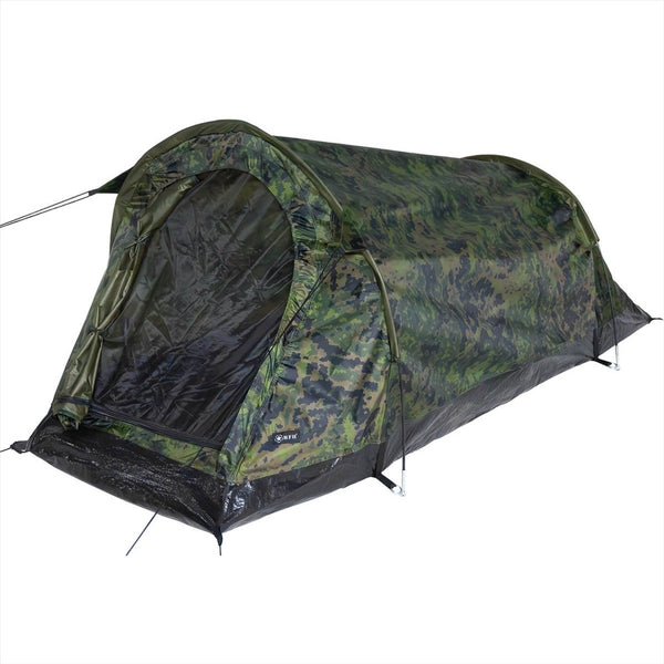 Mfh Schwarzenberg Túnel Tienda Resistente al agua Una persona Finlandia M05 CAMO