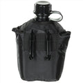 MFH Cantina de plástico militar de EE. UU. 1L Tornillo de tornillo Accesorio BPA Negro gratis
