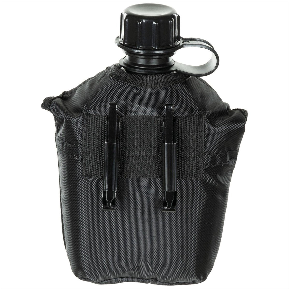 MFH Cantina de plástico militar de EE. UU. 1L Tornillo de tornillo Accesorio BPA Negro gratis