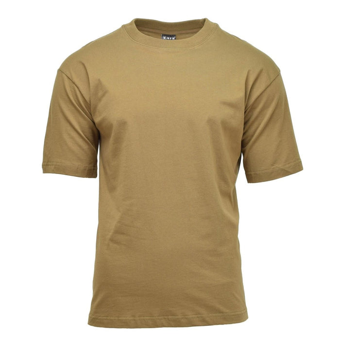 MFH Camiseta estilo militar estadounidense camiseta interior coyote resistente, ligera y transpirable - GoMilitar