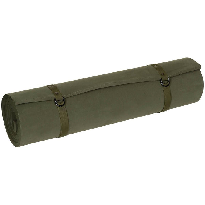 MFH US Colchoneta para Dormir Estera de Rollo de Espuma EVA Liviana Correas Ajustables Oliva - GoMilitar