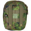MFH Utility Pouch de dos vías Corias de fijación de la cremallera M05 Camuflaje