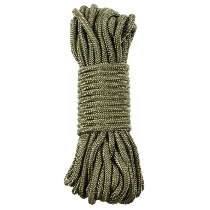 Cuerda Utilitaria MFH 5mm 15m Supervivencia Exterior Bushcraft OD Verde - GoMilitar