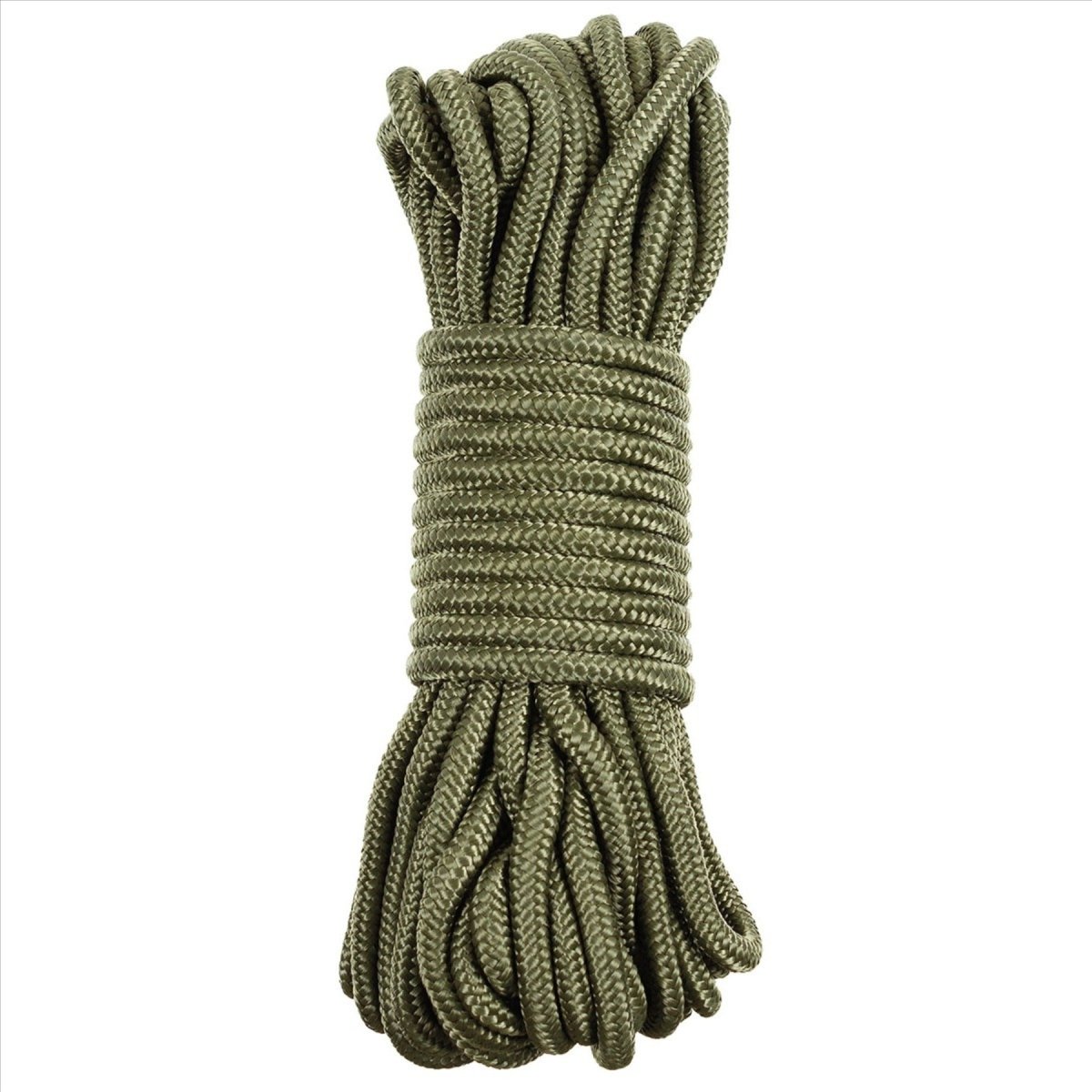 MFH Cuerda utilitaria 5 mm-7 mm 15 m Cordón de polipropileno duradero para exteriores OD Verde