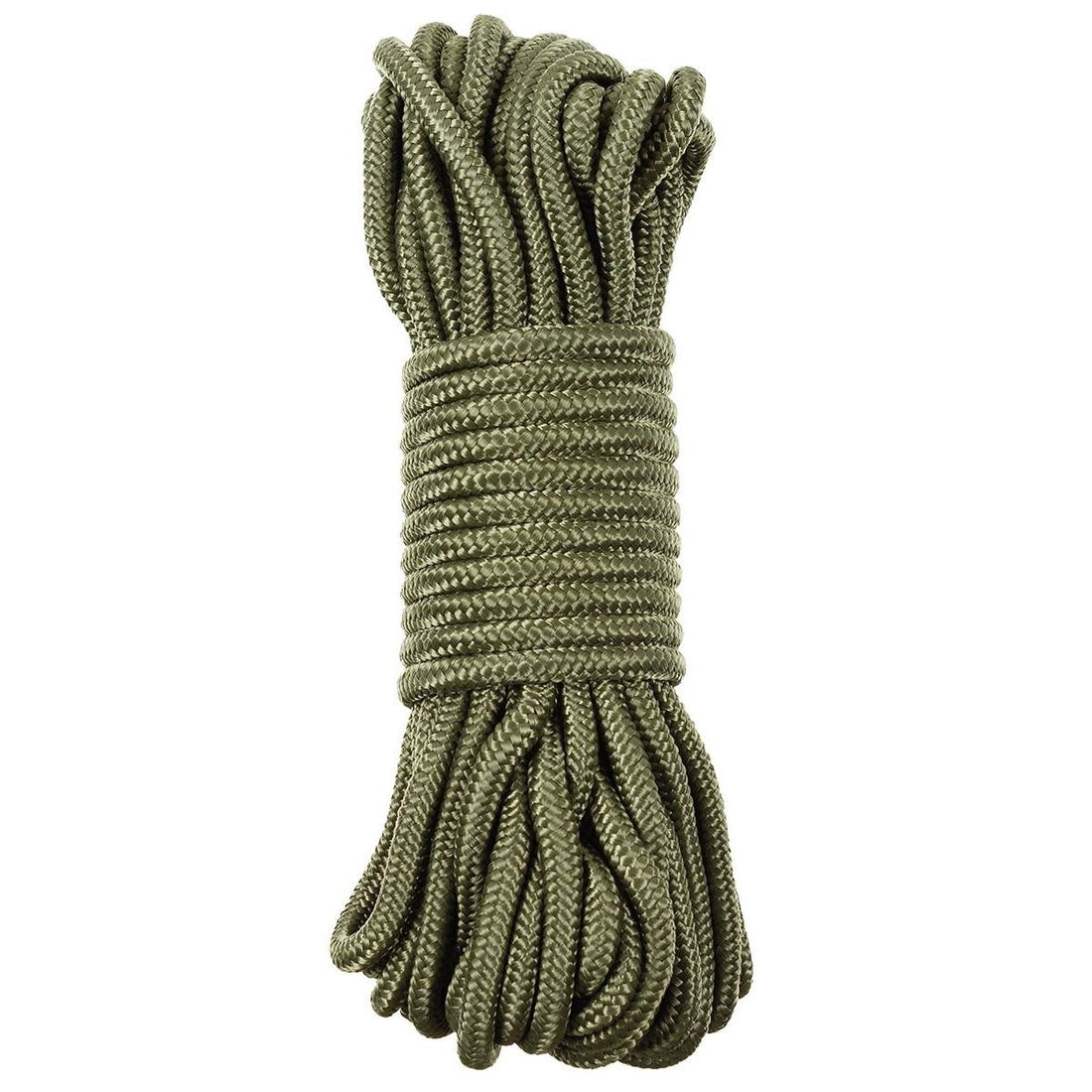 MFH Cuerda utilitaria 5 mm-7 mm 15 m Cordón de polipropileno duradero para exteriores OD Verde