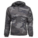 MIL-TEC lightweight hooded anorak jacket in CCE night camouflage with front flap pocket and zippered sleeve pocket