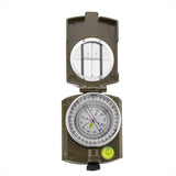 Visor de fundición de metal de Mil-Tec Army Compass Metal incluyó navegación de casos Olive