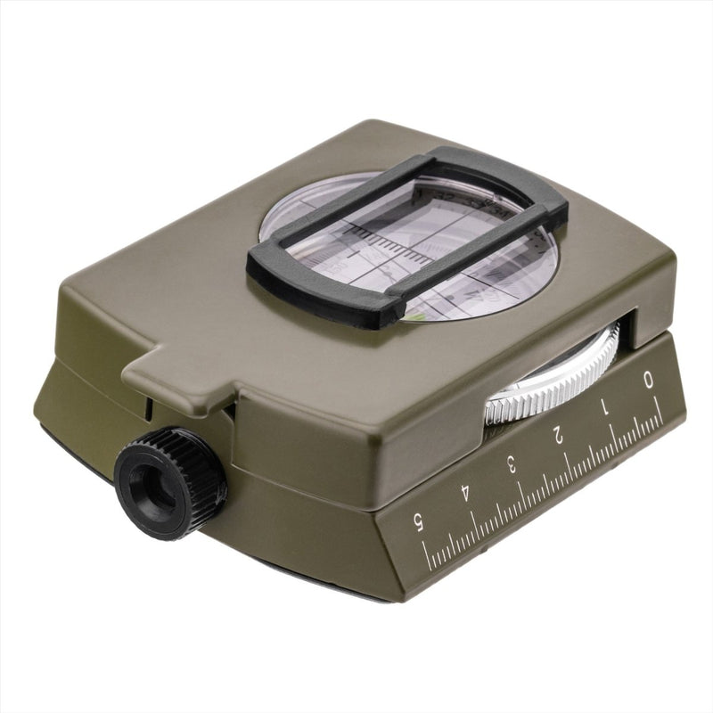 Visor de fundición de metal de Mil-Tec Army Compass Metal incluyó navegación de casos Olive