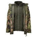 Chaqueta militar MIL-TEC para lluvia y clima húmedo Gen I con forro polar impermeable con capucha