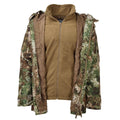 Chaqueta militar MIL-TEC para lluvia y clima húmedo Gen I con forro polar impermeable con capucha