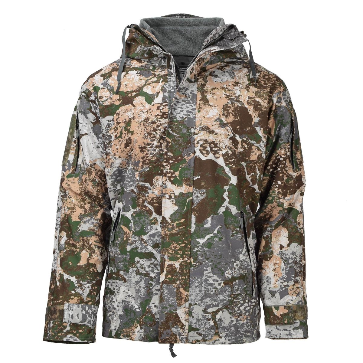 Chaqueta militar MIL-TEC para lluvia y clima húmedo Gen I con forro polar impermeable con capucha