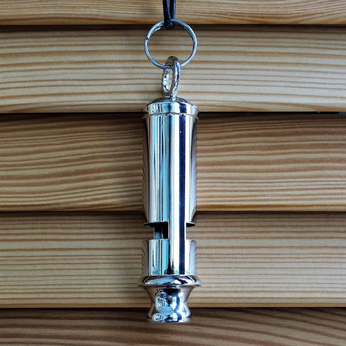 MIL-TEC Bobby Signal Whistle Nickelle Brass Ligero liviano Gray